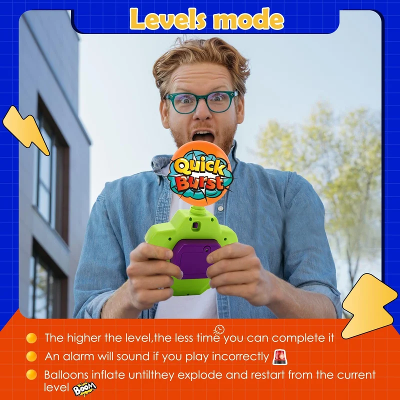 🔥Last Day Promotion 49%OFF🔥Quick Push Bubble Competitive Game Console Series with Balloon-Festivesl