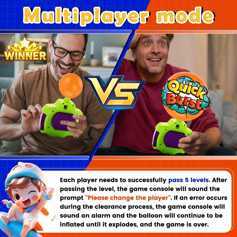 🔥Last Day Promotion 49%OFF🔥Quick Push Bubble Competitive Game Console Series with Balloon-Festivesl