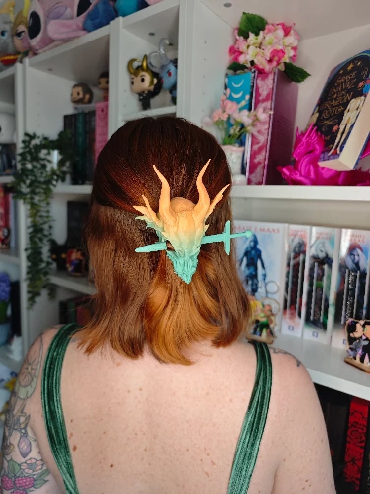 Image 2 of Horquilla verde degradado 