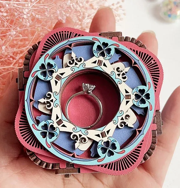 Wooden 3D puzzle DIY surprise 🎶🎶music box🎶