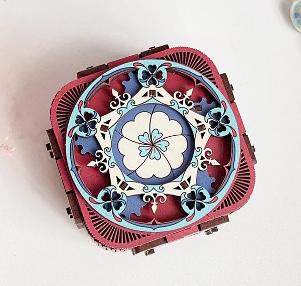 Wooden 3D puzzle DIY surprise 🎶🎶music box🎶