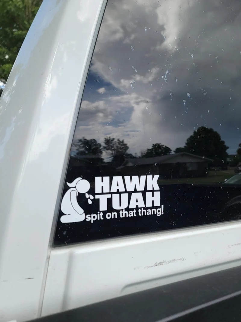 🤣Hawk Tuah Sticker | Spit on That Thang Car