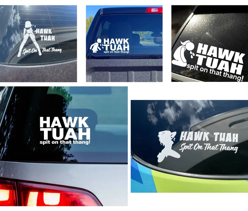 🤣Hawk Tuah Sticker | Spit on That Thang Car