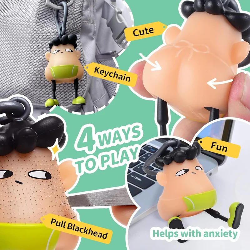 🔥Summer Hot Sale Promotion-49% OFF😆-Fidget Pimple Popper Keychain Toy