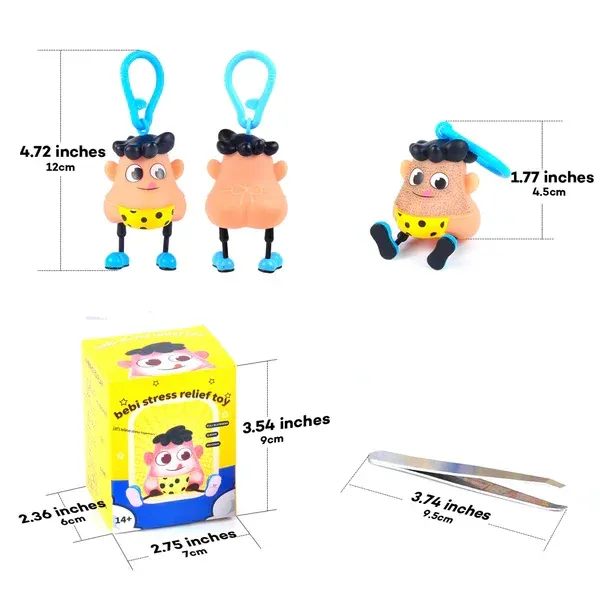🔥Summer Hot Sale Promotion-49% OFF😆-Fidget Pimple Popper Keychain Toy