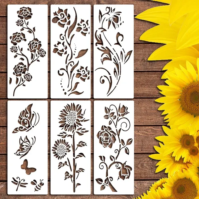🏡This Week's Special Sale 70% OFF -Garden Fence Large Flower Stencils🌻DIY Decoration-Festivesl