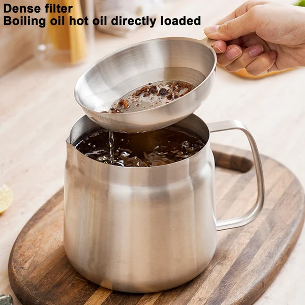 2-in-1 304 Stainless Steel Multifunctional Oil Strainer Pot-Festivesl
