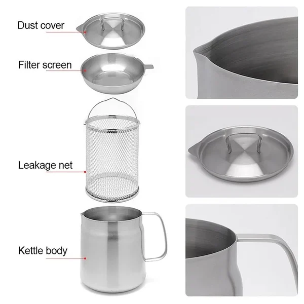 2-in-1 304 Stainless Steel Multifunctional Oil Strainer Pot-Festivesl
