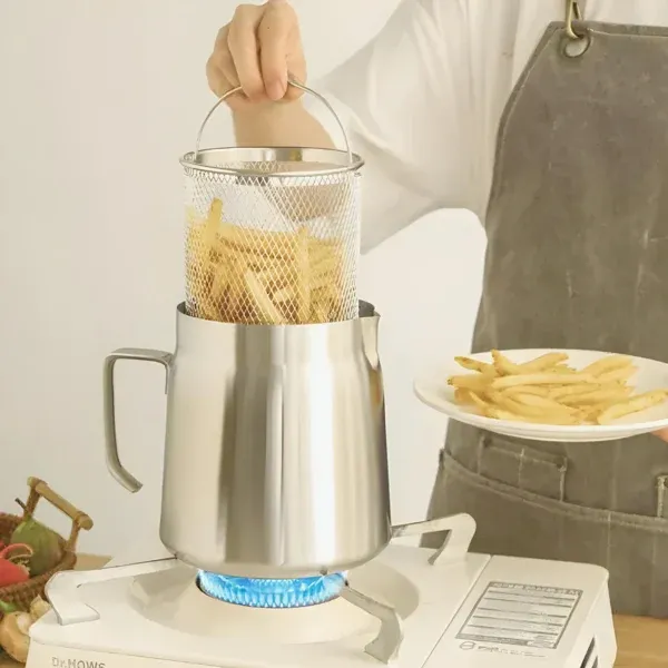 2-in-1 304 Stainless Steel Multifunctional Oil Strainer Pot-Festivesl