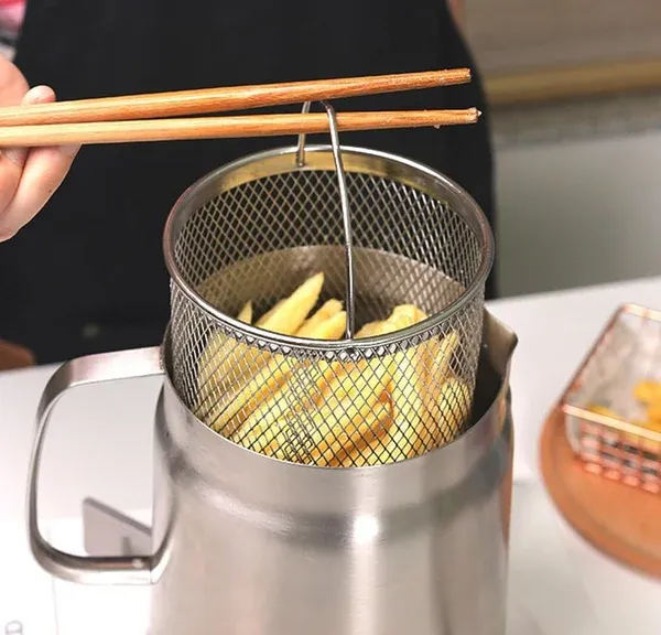 2-in-1 304 Stainless Steel Multifunctional Oil Strainer Pot-Festivesl