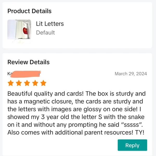 Lit Letters! Learn Letter Sounds Up to 2x Faster