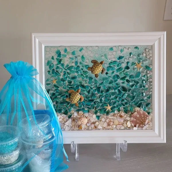 ✨🌊Last day Special Price 75% OFF 🔥Limited time offer-Sea Glass Art Kit 
