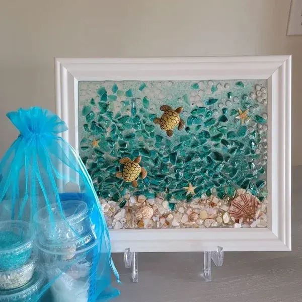 ✨🌊Last day Special Price 75% OFF 🔥Limited time offer-Sea Glass Art K