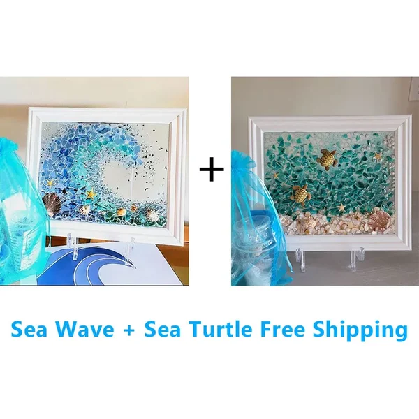✨🌊Last day Special Price 75% OFF 🔥Limited time offer-Sea Glass Art Kit 