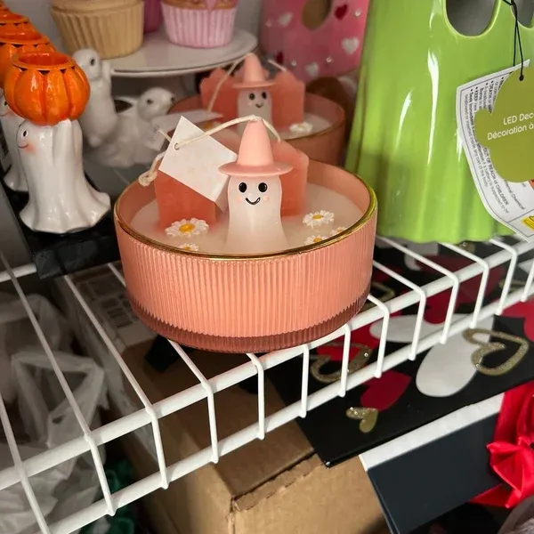 🎁Last Day 49% OFF-Pink ghost graveyard candle🕯👻✨