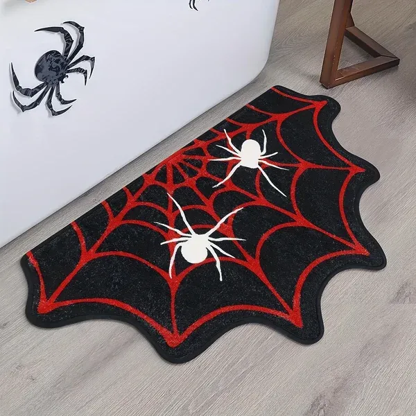 Halloween Spider Web Rug