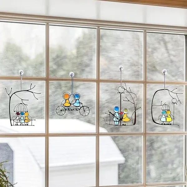 【Final 24-hour Preferential Deal】💯Suncatcher Stained Glass Art Window Hangings