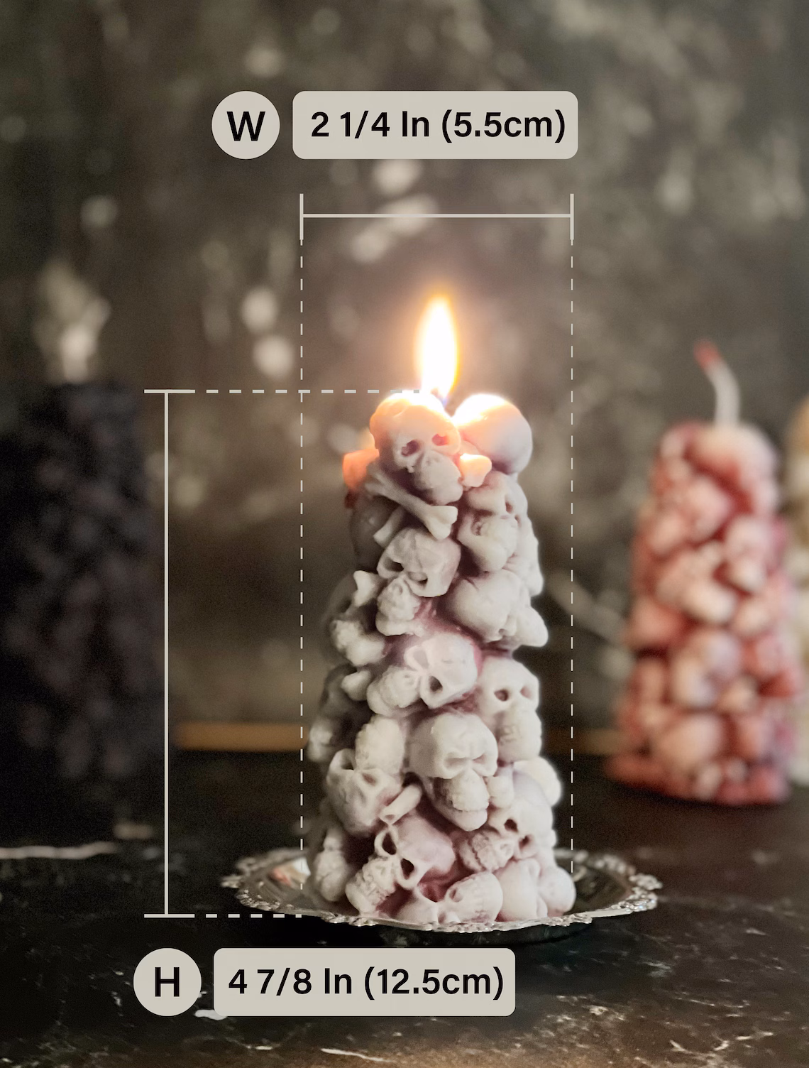 💀🕯️Skull Head Mountain Candles-Halloween Decoration Special Gift