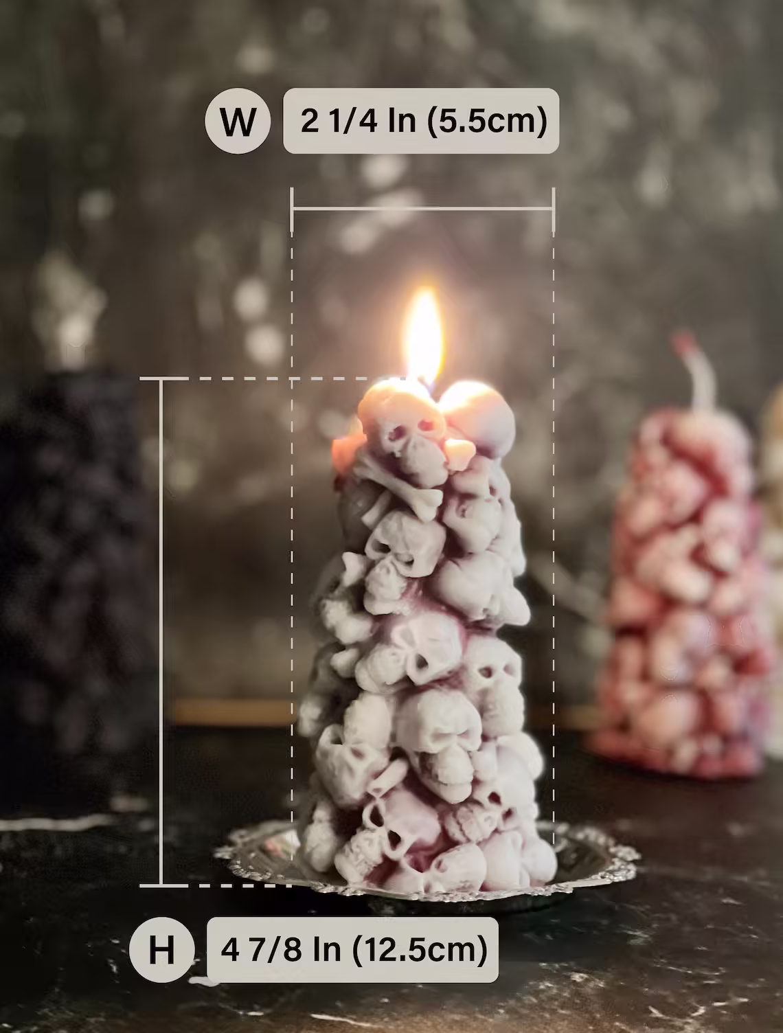 💀🕯️Skull Head Mountain Candles-Halloween Decoration Special Gift