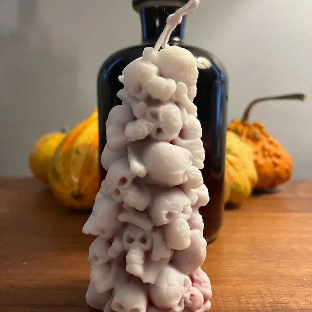 💀🕯️Skull Head Mountain Candles-Halloween Decoration Special Gift