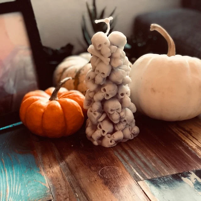 💀🕯️Skull Head Mountain Candles-Halloween Decoration Special Gift