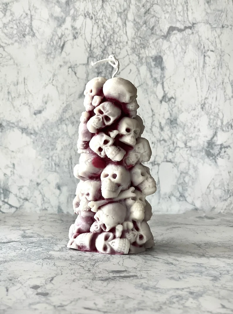 💀🕯️Skull Head Mountain Candles-Halloween Decoration Special Gift