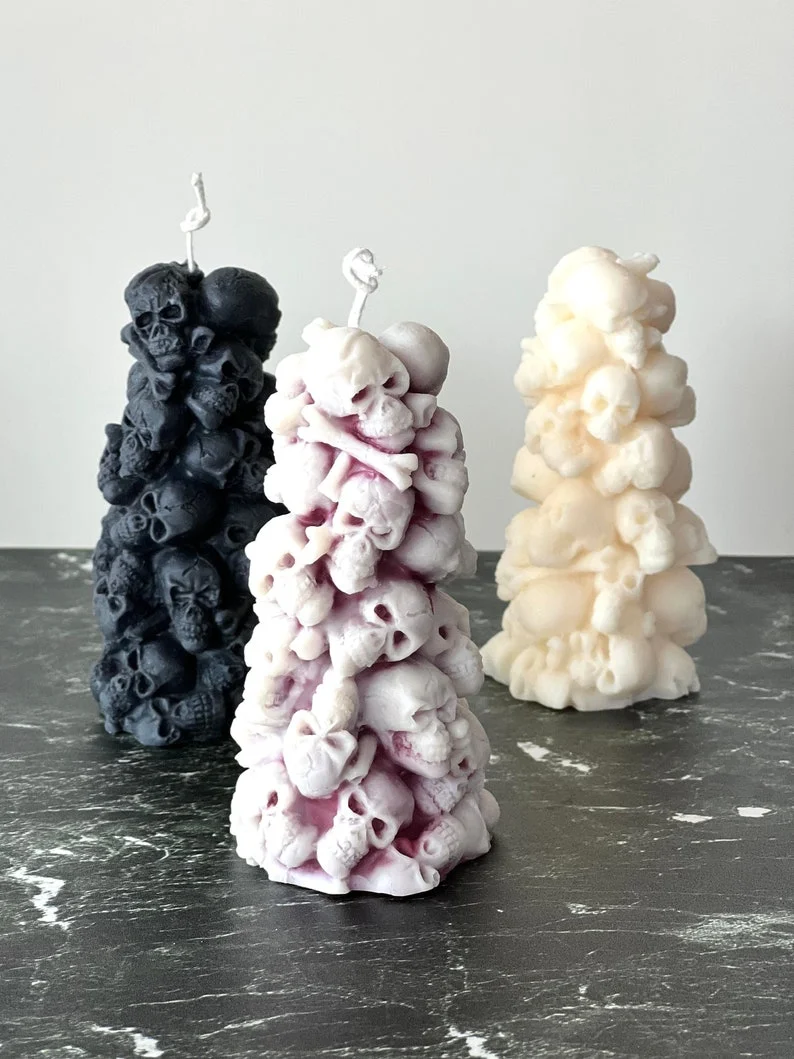 💀🕯️Skull Head Mountain Candles-Halloween Decoration Special Gift