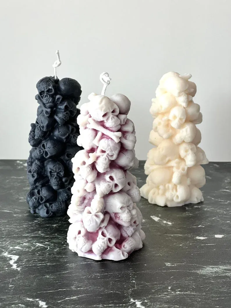 💀🕯️Skull Head Mountain Candles-Halloween Decoration Special Gift