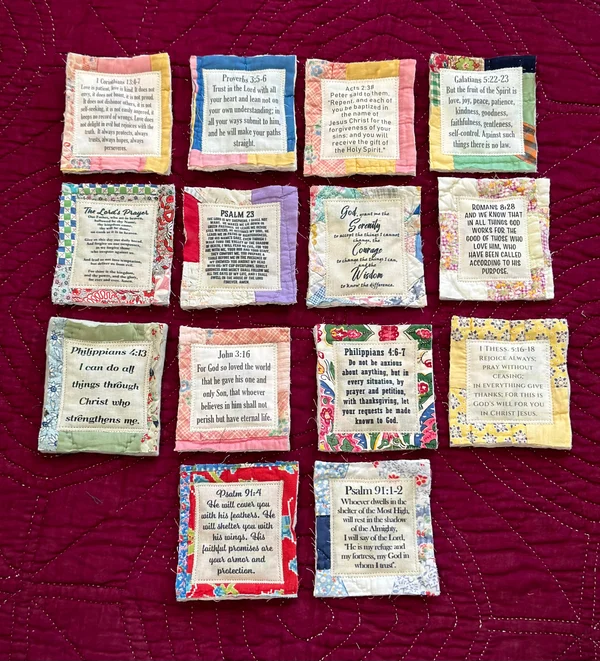 Last Day 49%OFF - Prayer Quilt with cross inside