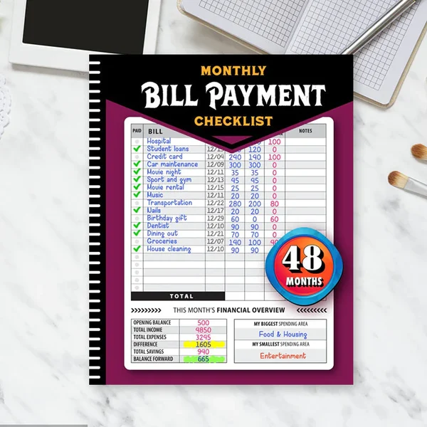 🔥LAST DAY 48% OFF - Bill Payment Management Book