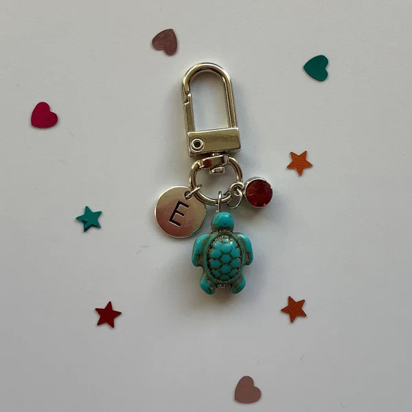 Handmade Turtle Keychain
