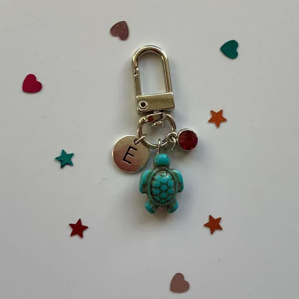 Handmade Turtle Keychain