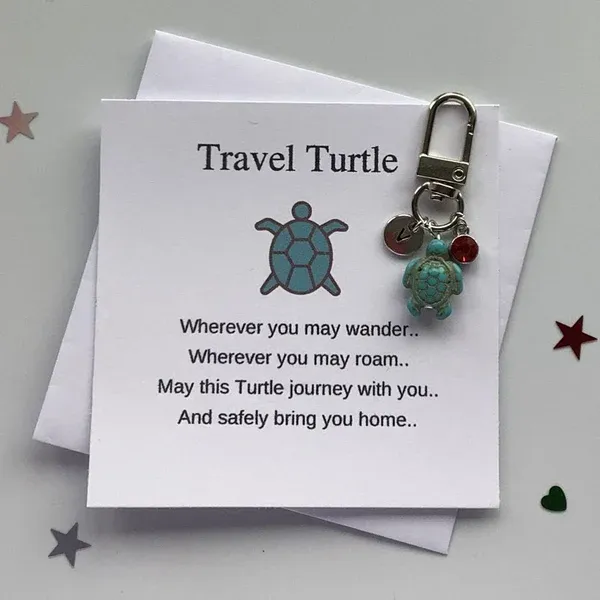 Handmade Turtle Keychain