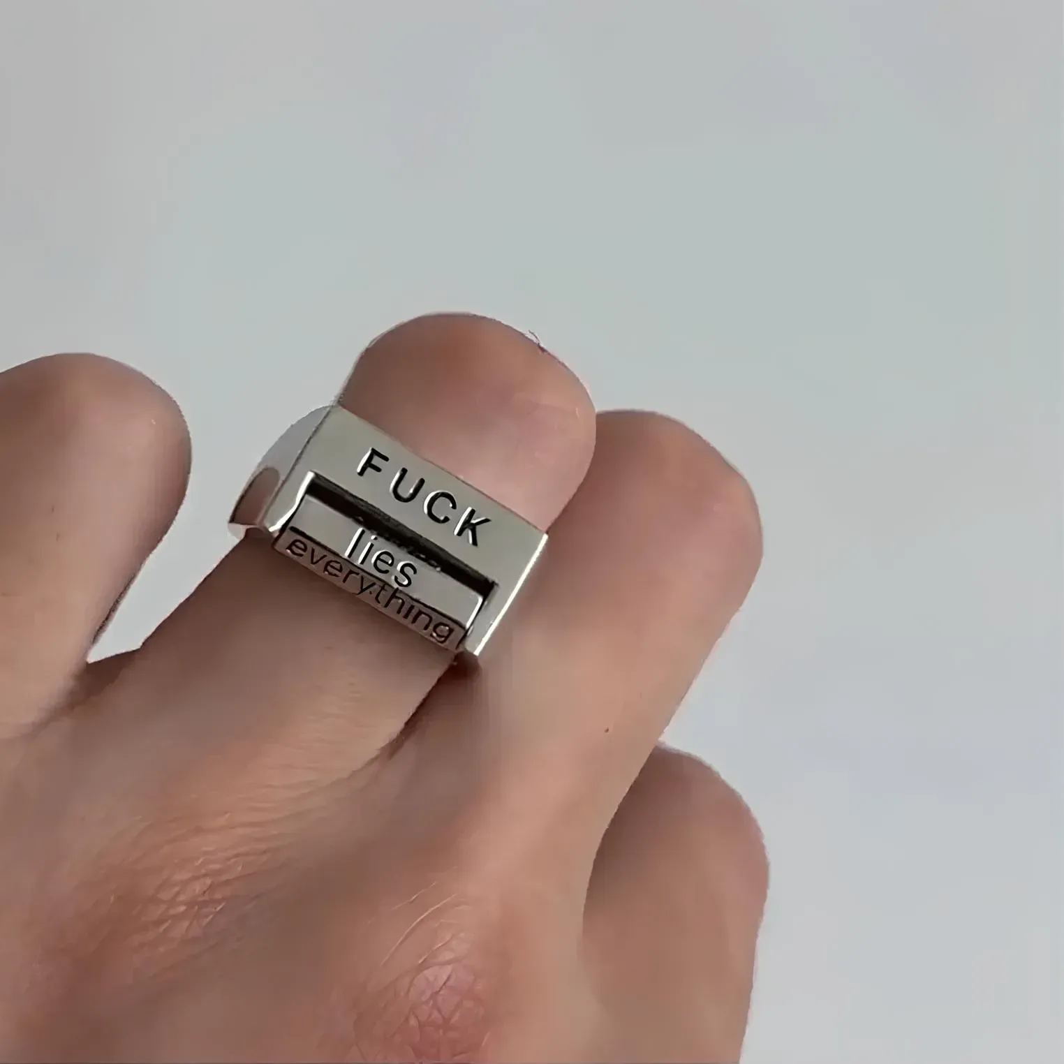 🎄🎅 Christmas Pre-Sale 50% OFF 🎁🤣Funny Rotating 'FUCK' Ring