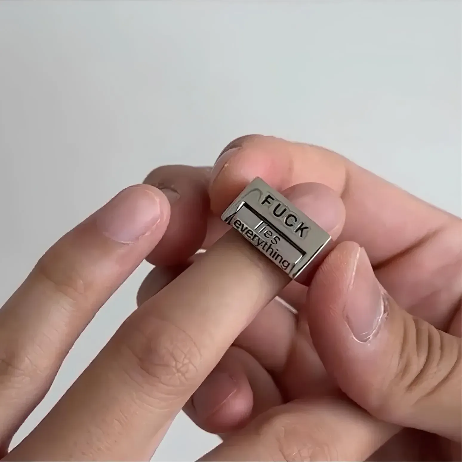 🎄🎅 Christmas Pre-Sale 50% OFF 🎁🤣Funny Rotating 'FUCK' Ring