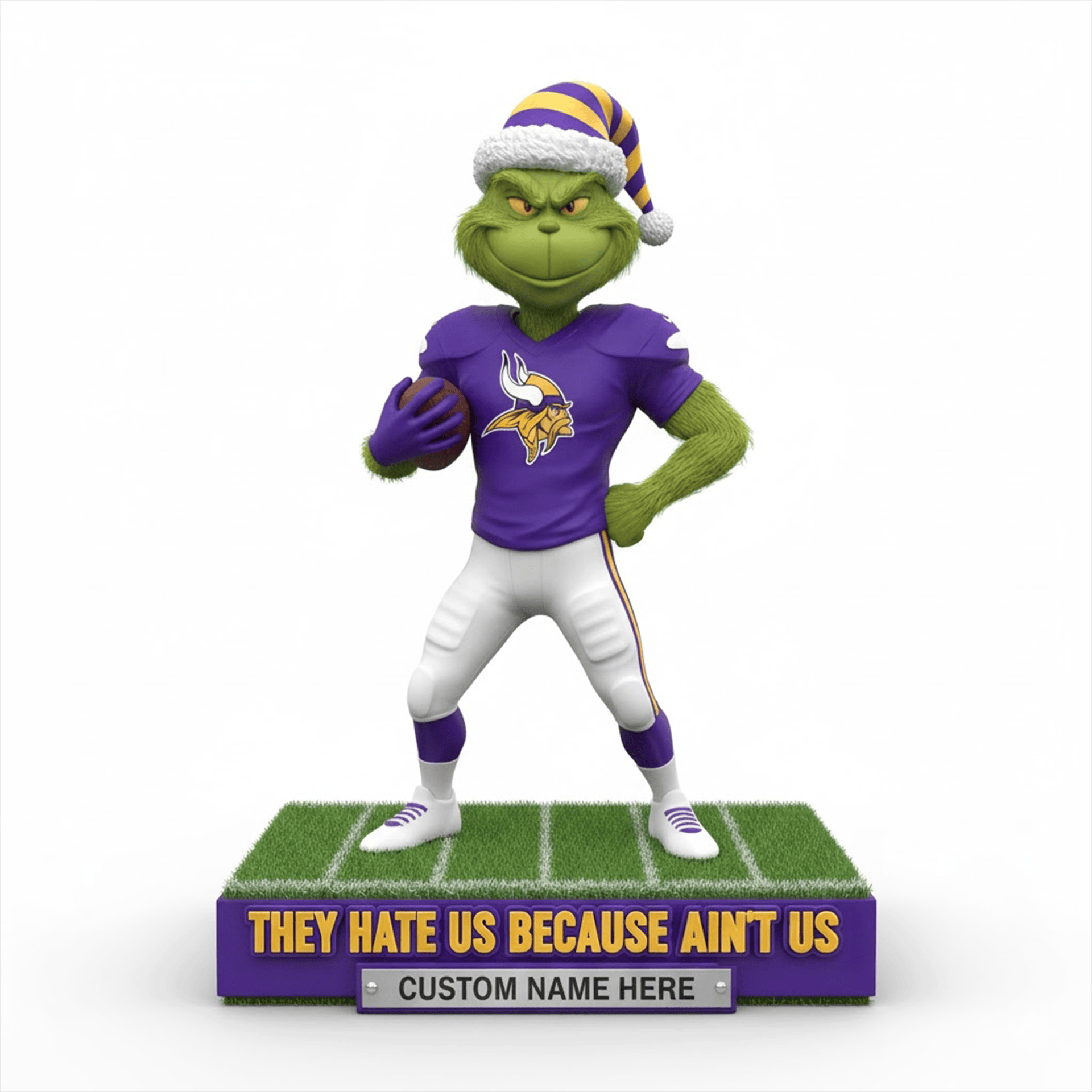 The Grinch x NFL teams – Christmas Acrylic Art Block