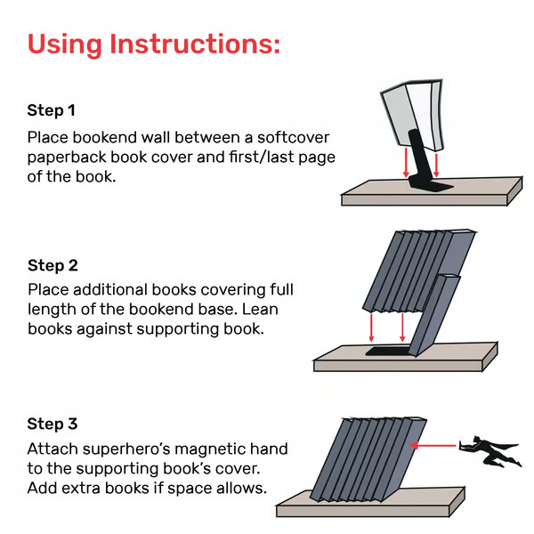 🔥2025 New Arrival - Super Hero Bookends
