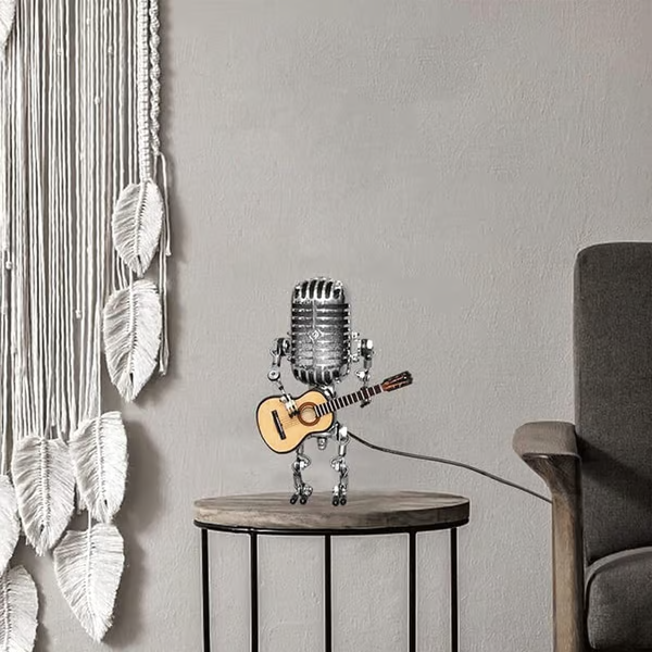 🔥LAST DAY 48% OFF🎁Vintage Metal Microphone Robot Desk Lamp🎸