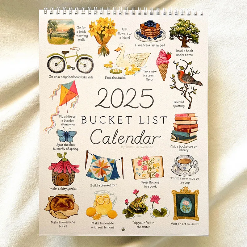 PREORDER 2025 Bucket List Calendar