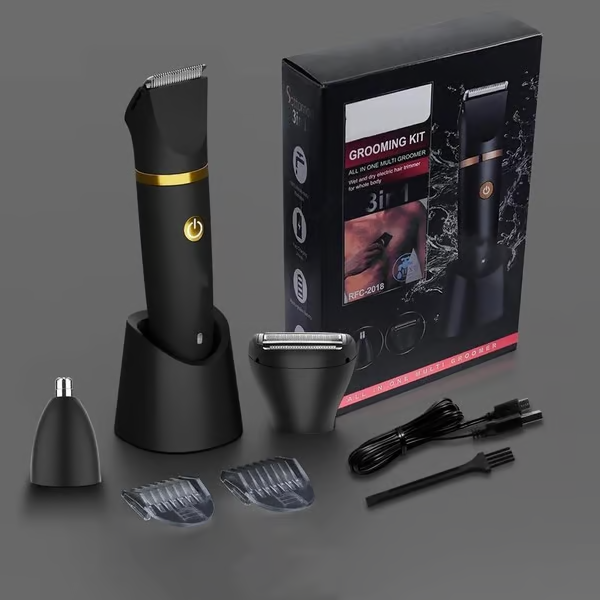 💥LAST DAY SALE 49% OFF💥 3 in 1 Electric Body Hair Trimmer for Men，Cordless Groin Hair Clipper for Men, Waterproof Electric Shaver (Buy 2 Free Shipping )-Festivesl