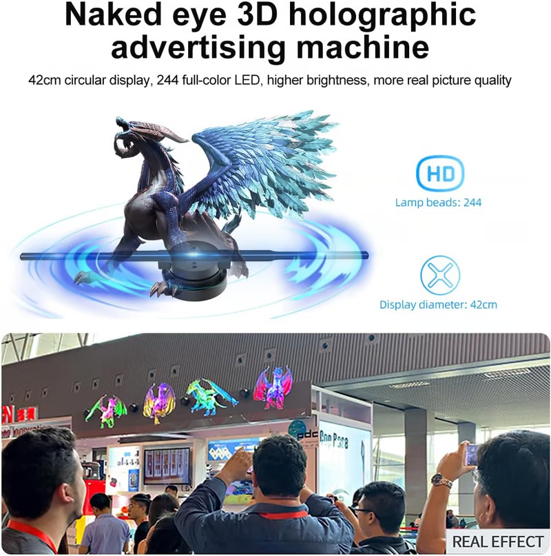 🔥Halloween Sale 49% OFF🔥3D Hologram LED Fan Projector