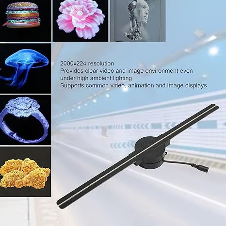 🔥Halloween Sale 49% OFF🔥3D Hologram LED Fan Projector