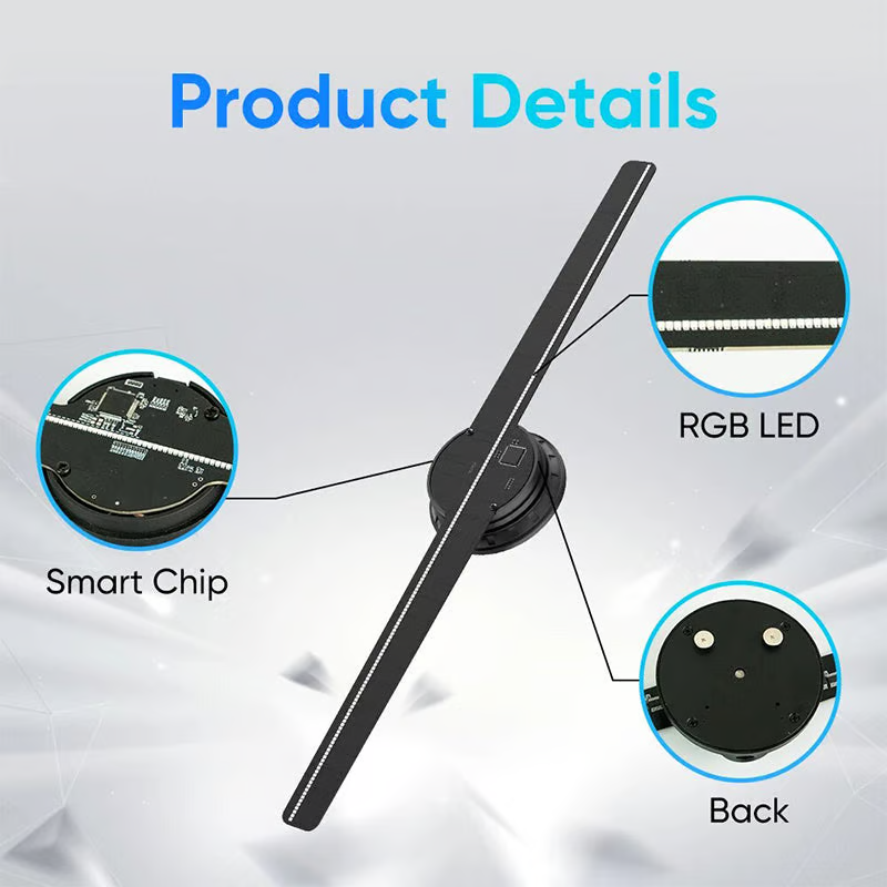 🔥Halloween Sale 49% OFF🔥3D Hologram LED Fan Projector