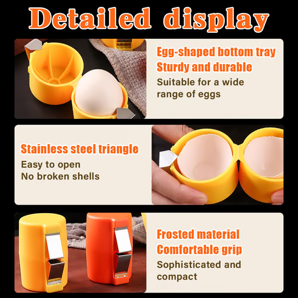 🔥2024 SALE - No Mess Easy Egg Opener