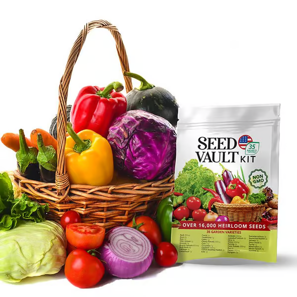 🔥Last 4 hours Sale: Save 50% - Vegetable Seed Vault Kit | 35 Variety Pack