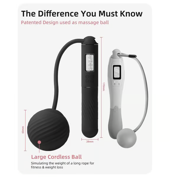 💗HOT SALE💗Skipping Rope with Counter(Gravity Ball with/without Rope) , For Lose Weight, Burn Calories-Festivesl