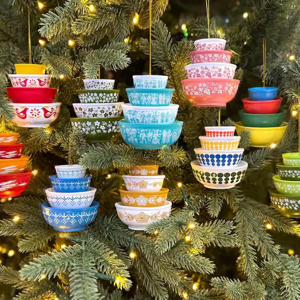 💥Christmas Sale 49% OFF🎁Vintage Stack Bowl Christmas Ornament