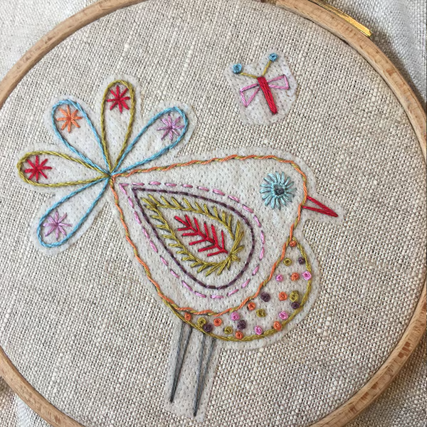 DIY Water soluble embroidery transfers