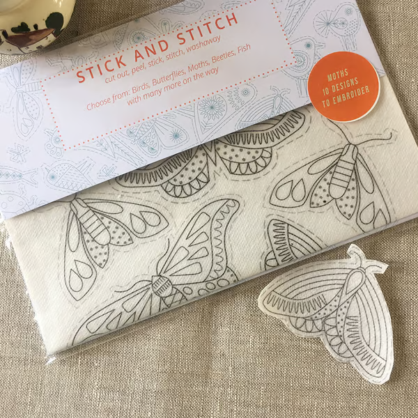 DIY Water soluble embroidery transfers