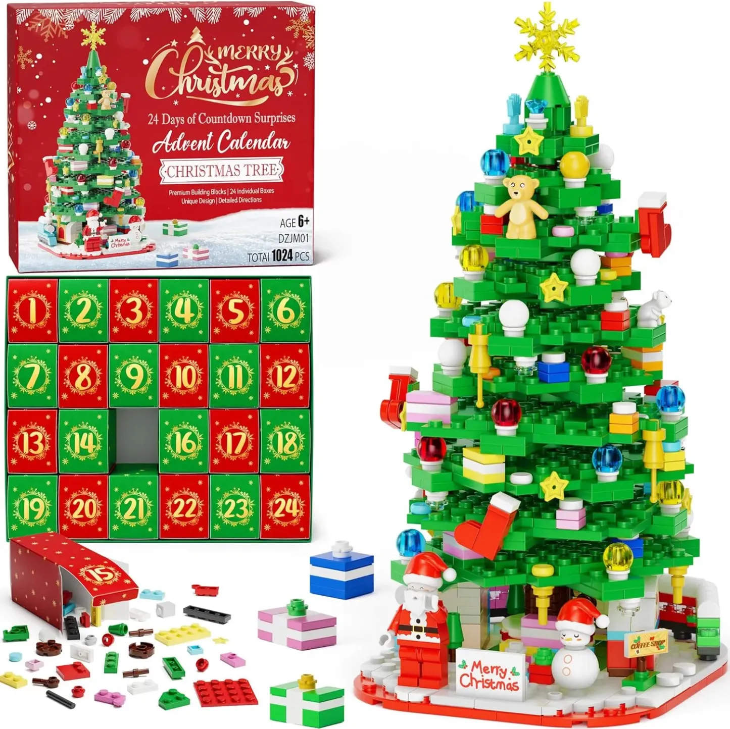 🌻2024 Advent Calendar 24 Days Sunflower Bouquet Building Blocks🌲